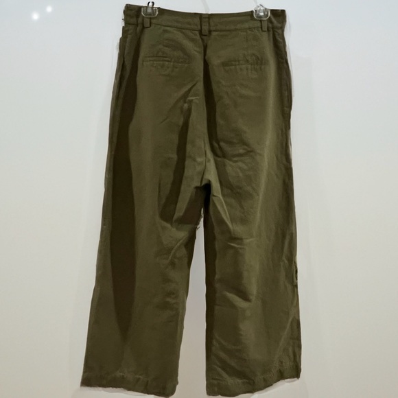 Mijeong Park green linen wide leg pants - Picture 2 of 3
